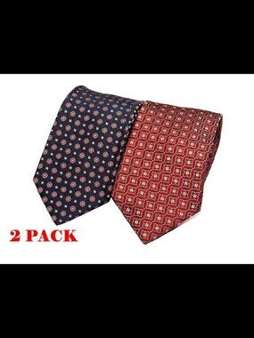 Daniel Cremieux Lot Of Two Fine Silk Men's Ties Mint Condition